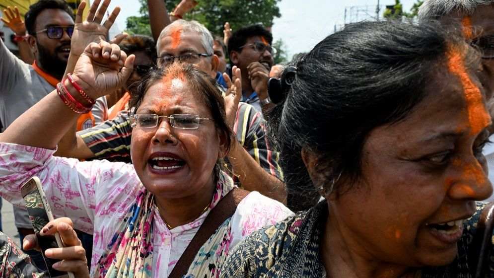 পশ্চিমবঙ্গে ১৯২ আসনে এগিয়ে বিজেপি