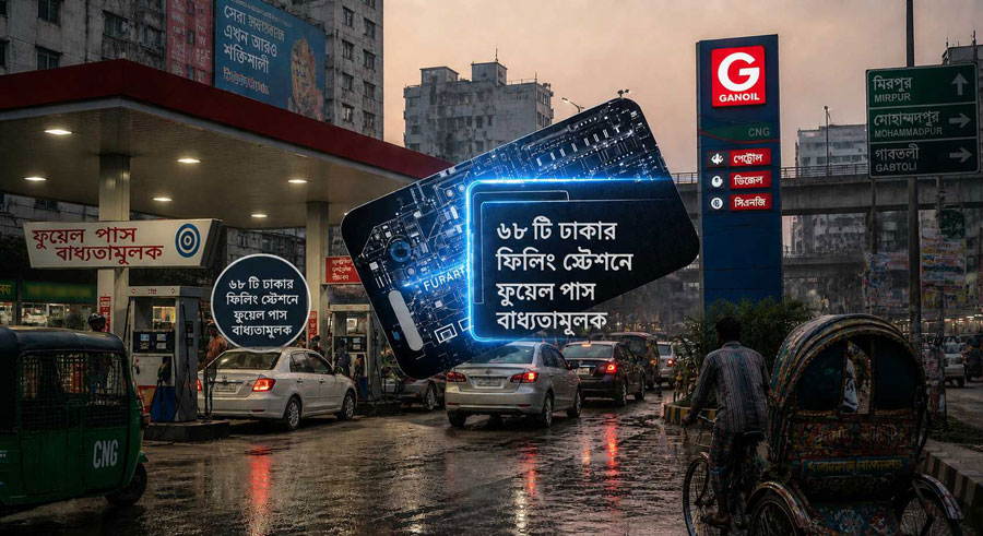 'ফুয়েল পাস' অ্যাপ বাধ্যতামূলক হলো রাজধানীর যেসব ফিলিং স্টেশনে