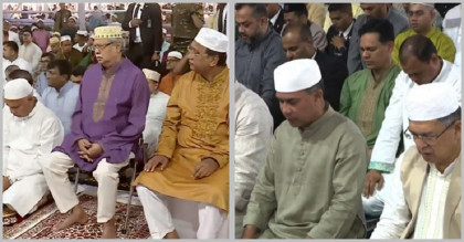 জাতীয় ঈদগাহে রাষ্ট্রপতি-প্রধানমন্ত্রীর নামাজ আদায়