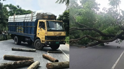 আসলাম চৌধুরীর প্রার্থিতা বাতিলের খবরে সীতাকুণ্ডে মহাসড়ক অবরোধ