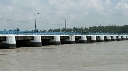 বিপদসীমার ওপরে তিস্তার পানি 